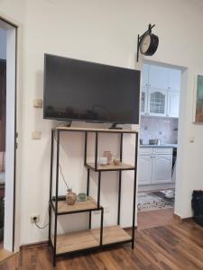 A kitchen or kitchenette at BullsLiving Seeapartment 1 AM CORSO