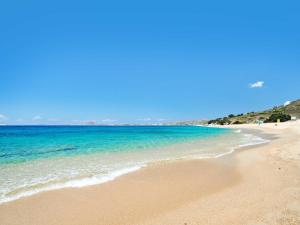 a view of a beach with the ocean at Memorias Sangri Naxos in Áno Sangríon