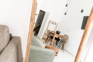 A seating area at Anamnisi House