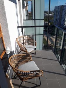 Balkón alebo terasa v ubytovaní Przytulny Apartament nad morzem + 15 fotografií