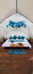 Voodi või voodid majutusasutuse Origen Glamping en Villa de Leyva toas
