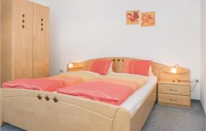 Postel nebo postele na pokoji v ubytování Ferienwohnung Mit Gebietspano,