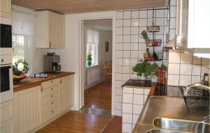 Kuchyň nebo kuchyňský kout v ubytování Beautiful Home In Lckeby With House Sea View