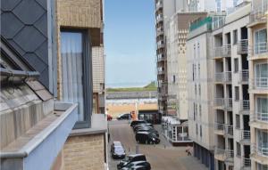 a view of a city street from a building at Sun Garden in Ostend