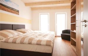 Ένα ή περισσότερα κρεβάτια σε δωμάτιο στο Ferienhaus 1 Wolfschlucht