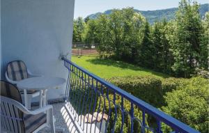 En balkong eller terrass på Ferienwohnung Mit Seeblick