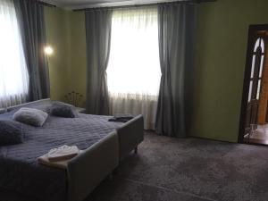 Postel nebo postele na pokoji v ubytování Садиба Федорчуків Гірська хатина 1
