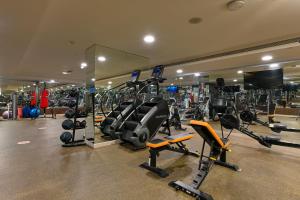 Gimnasio o equipamiento deportivo en Al Mansour Suites Hotel