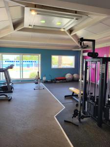 Fitness center at/o fitness facilities sa Camping Les Sables du Midi