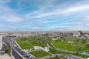 A bird's-eye view of Al Mansour Suites Hotel