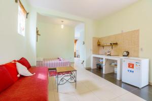 Kuchyň nebo kuchyňský kout v ubytování Yoga & Apartment Zlata Oliva