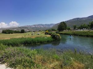 ŽrnovnicaにあるApartman MARELの川下り人