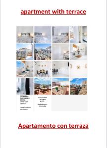 a collage of pictures of aominium with terrace at Kasa Katia Eco Guest House in Valencia