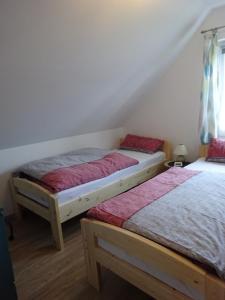 Postel nebo postele na pokoji v ubytování Ferienwohnung Gätcke