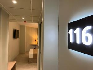 Koupelna v ubytování Hotel Noy