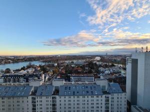 Vista generica su Vienna o vista sulla città dall'interno dell'appartamento