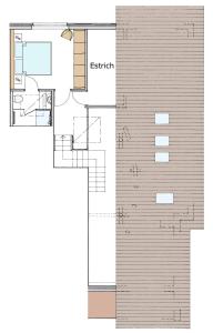 Půdorys ubytování Ascot Penthouse 160 m2 Matterhorn View