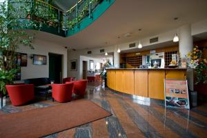 The lobby or reception area at Highway Hotel