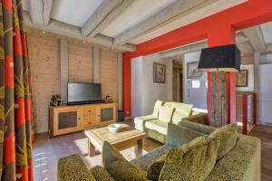Televízia a/alebo spoločenská miestnosť v ubytovaní La Blaitière - Luxe Apart Center Chamonix , Next to Piste Planard - By Cozee Rentals