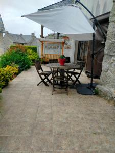 Patio nebo venkovní prostory v ubytování Ferme des Capellous