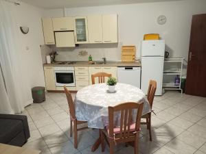 Kuchyň nebo kuchyňský kout v ubytování Apartments Vodarić Loznati