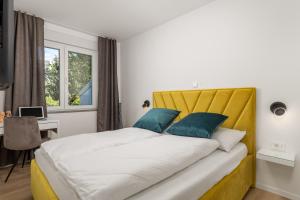 Ліжко або ліжка в номері Modern Apartment Di Più & free private garage parking