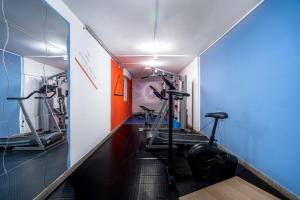 Fitness centrum a/nebo fitness zařízení v ubytování Hotel Viscount