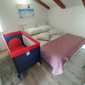 Postel nebo postele na pokoji v ubytování Apartman Sunset