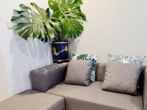 Posezení v ubytování ทีพักติดหาดแหลม​แม่พิมพ์​Mantra Condo​ Rayong​