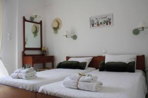 Postel nebo postele na pokoji v ubytování Olive apartment