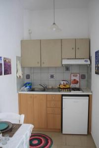 Kuchyň nebo kuchyňský kout v ubytování Olive apartment