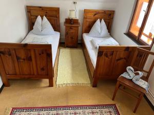 Charmantes Ferienhaus in bester Lage客房内的一张或多张床位