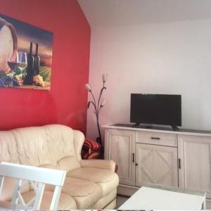 TV a/nebo společenská místnost v ubytování le havre de paix