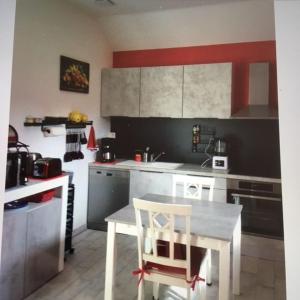 Kuchyň nebo kuchyňský kout v ubytování le havre de paix