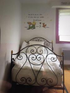 Postel nebo postele na pokoji v ubytování le havre de paix