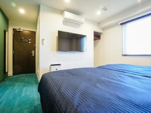 TV a/nebo společenská místnost v ubytování HOTEL LiVEMAX Gifu Hashima Ekimae