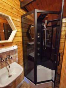 Uma casa de banho em Domki Pod Wzgórzem