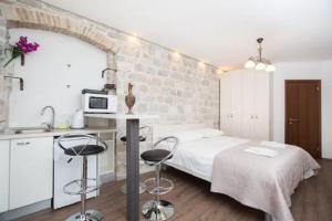 Cama o camas de una habitación en Apartments Centrum Split