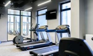 Posilňovňa alebo fitness centrum v ubytovaní Morze Kołobrzeg Basen kryty