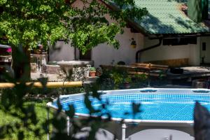 新維諾多爾斯基的住宿－Vila Tea，一座房子的院子内的游泳池