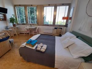 Postel nebo postele na pokoji v ubytování CASA DI SOLE Appartamento a Crema