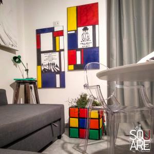 Posezení v ubytování MR SQUARE apartment