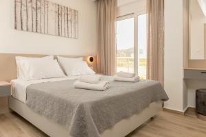 Posteľ alebo postele v izbe v ubytovaní Allview apartments