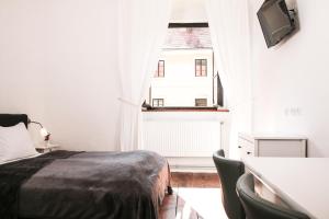 Televiisor ja/või meelelahutuskeskus majutusasutuses Hotel im Stift Neuberg