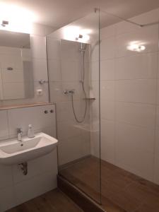 Koupelna v ubytování Hotel Weinert