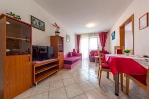 TV a/nebo společenská místnost v ubytování Apartments Anita