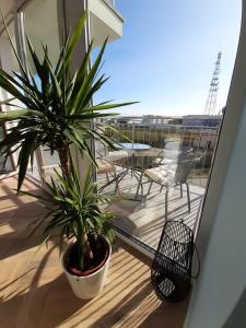 Balkon lub taras w obiekcie Apartament Doro
