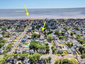 an aerial view of a neighborhood with houses at Saltwater Inn in Belmar +3 photos
