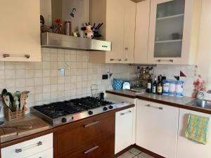 Kuchyň nebo kuchyňský kout v ubytování B&B Dolce vista al lago Lugano
