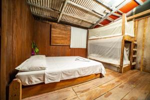Кровать или кровати в номере Posada El Esfuerzo
